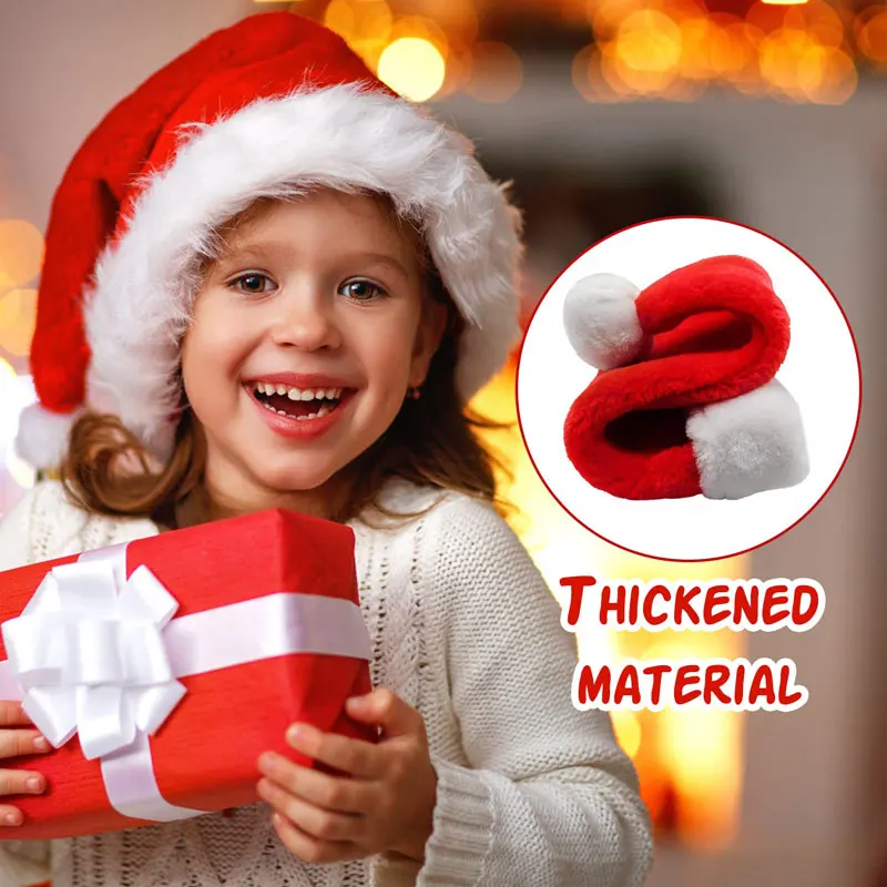 Kerstmuts van pluche, lang, ro - Santa Hat Plush recensie en prijs