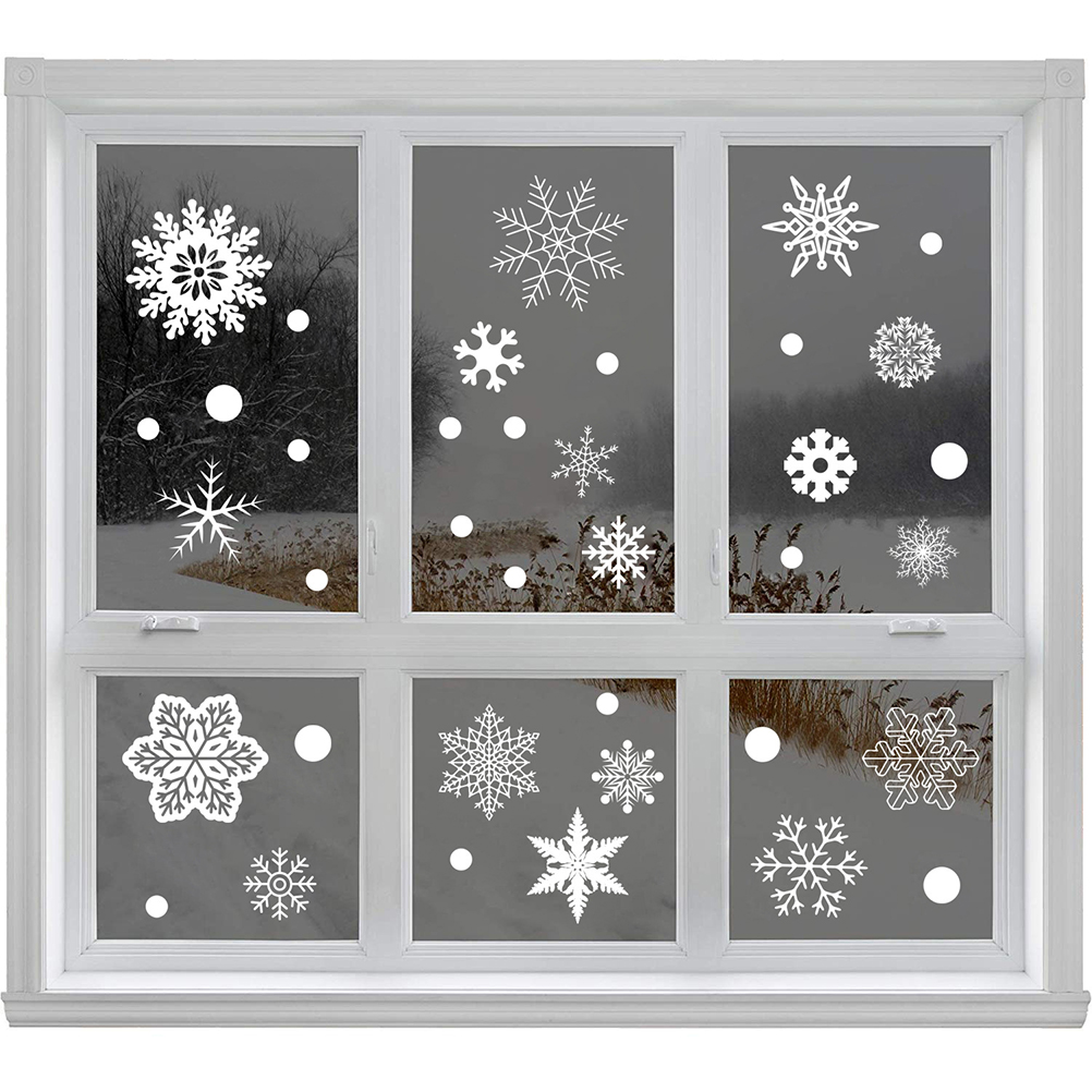 37 Stuks Gift Xmas Festival Be - Snowflake Window Decal recensie en prijs