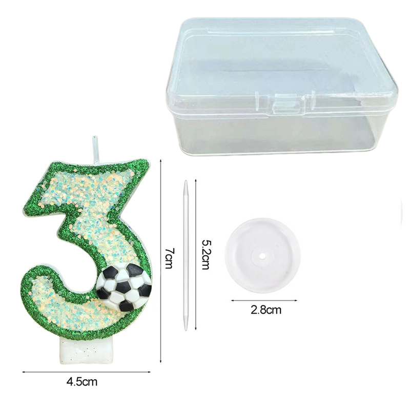 3D Voetbal Nummerkaarsen 0-9 G - Holiday Candle Set recensie en prijs