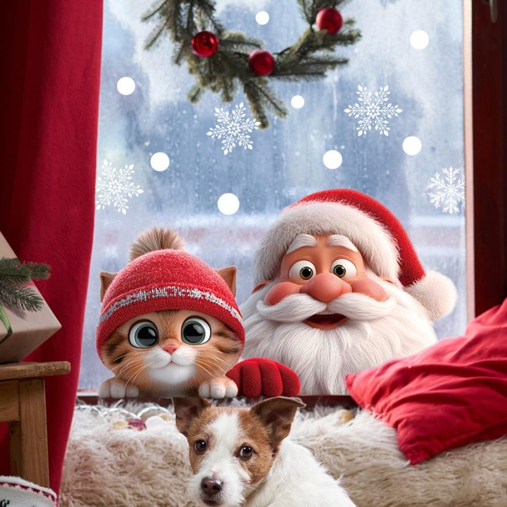 2 stks Kerst Raam Kleeft Stick - Snowflake Window Decal recensie en prijs
