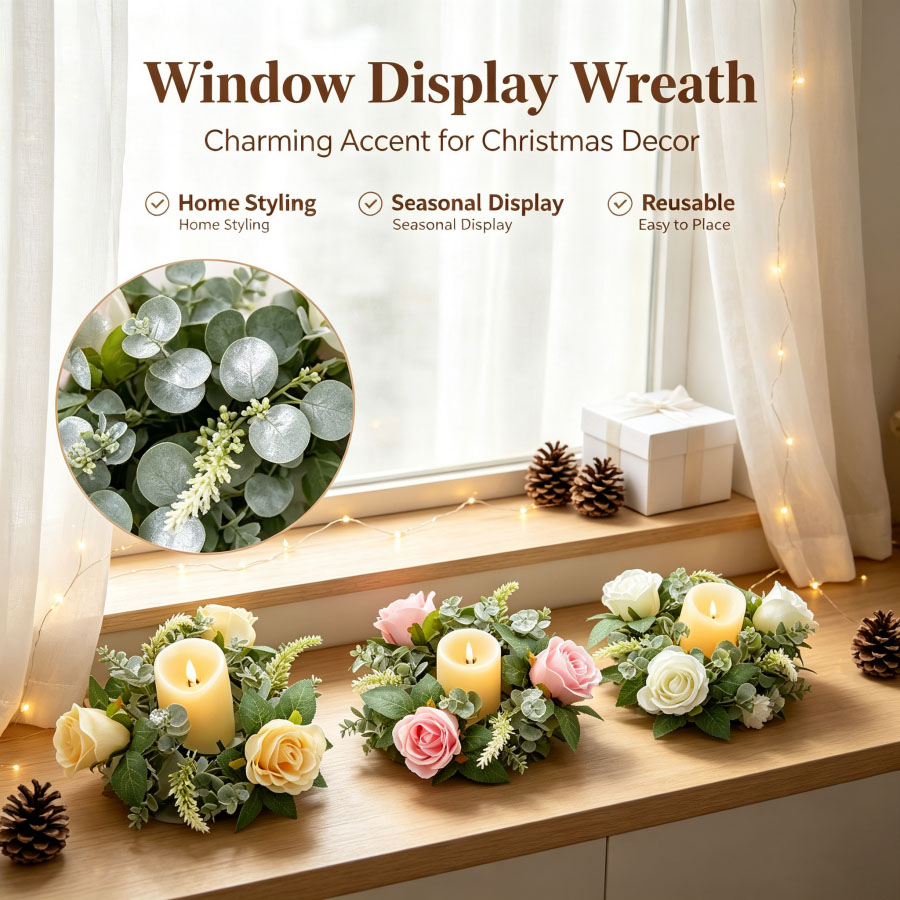 Kunstmatige rozenkransvormige  - Christmas Wreath Fake recensie en prijs