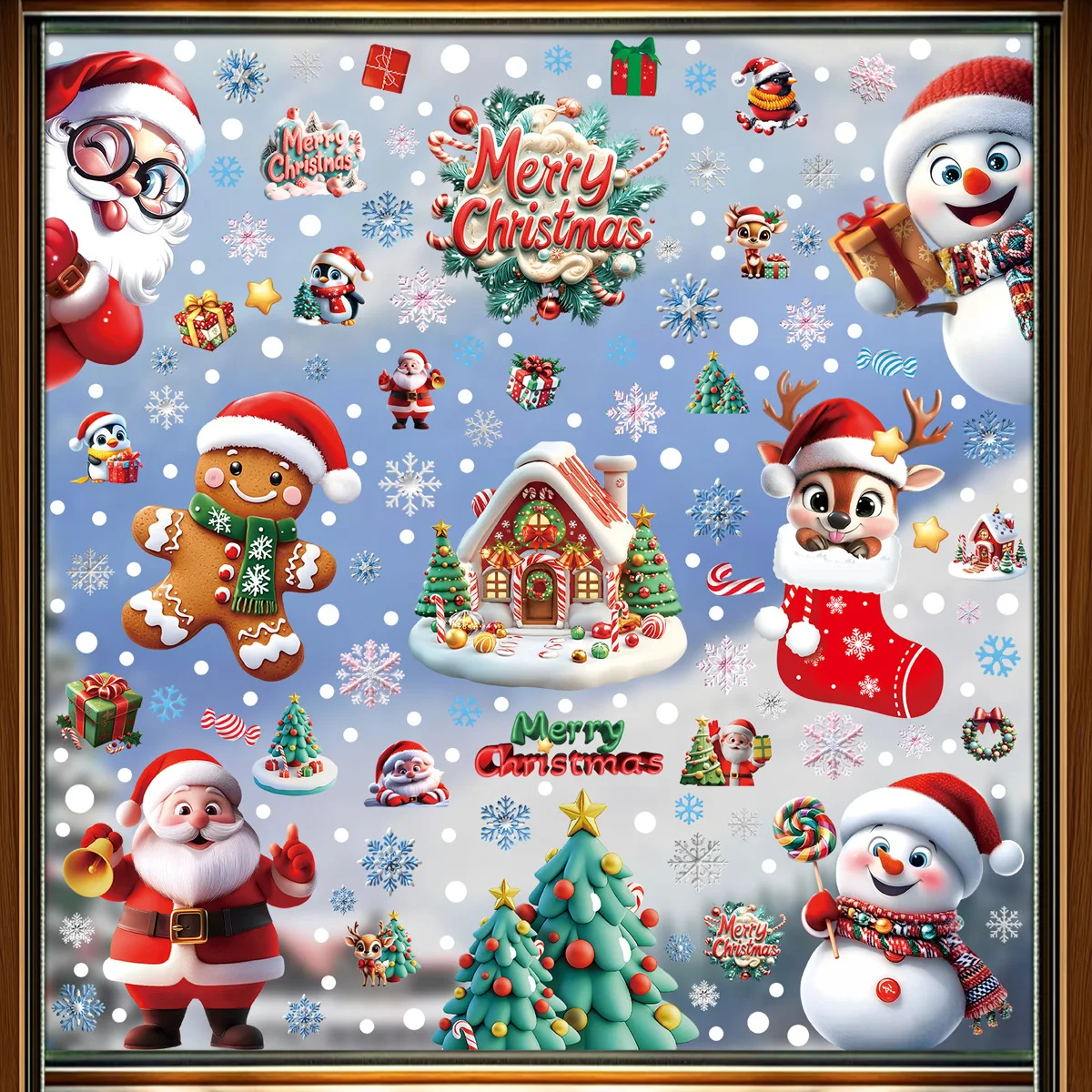 2025 Kerst statische raamstick - Snowflake Window Decal recensie en prijs