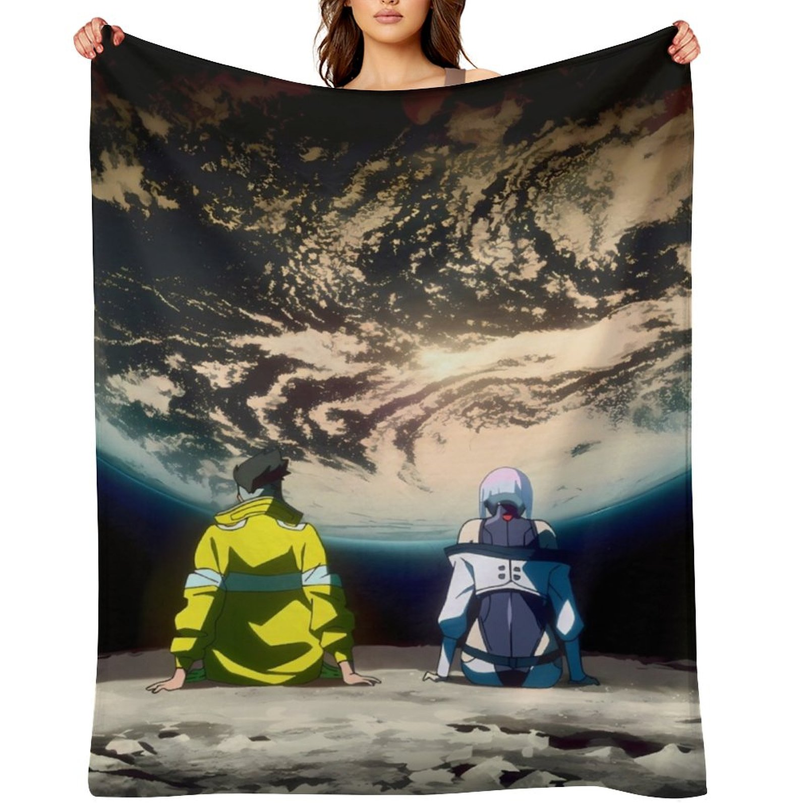 Cyberpunk EdgeRunners Moon Luc - Christmas Throw Blanket recensie en prijs