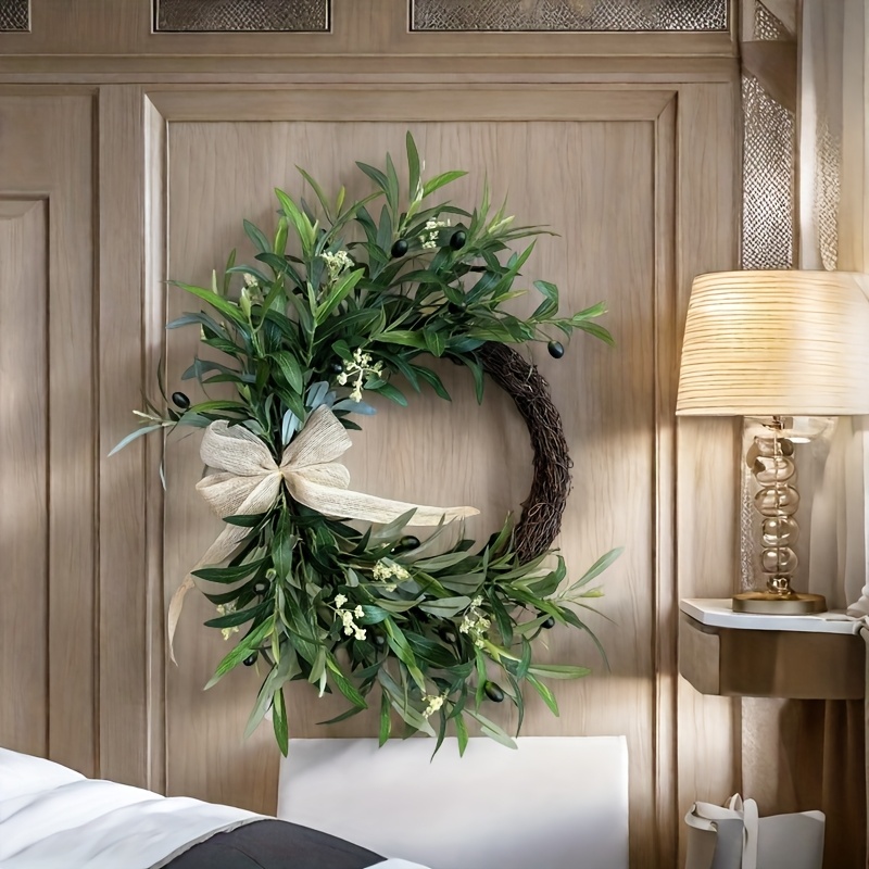 2025, kunstmatige olijfkrans,  - Christmas Wreath Fake recensie en prijs