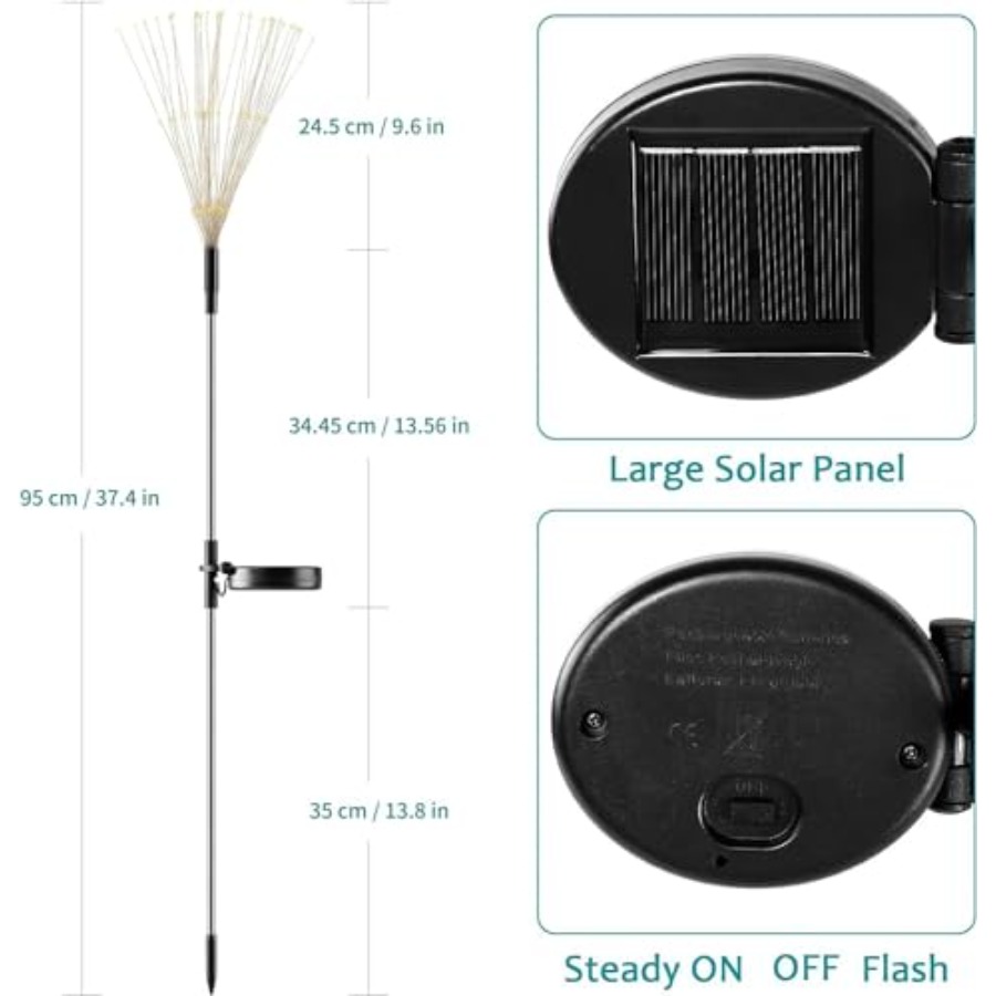 Zonne-vuurwerkverlichting, ver - Christmas Lights Outdoor recensie en prijs